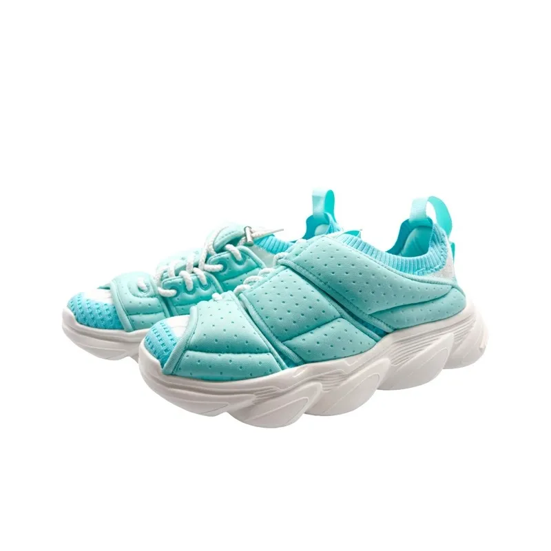 QIANJIN Slip Resistant Coverage Lightweight Low Top Casual Shoes Women's Bright Green-4