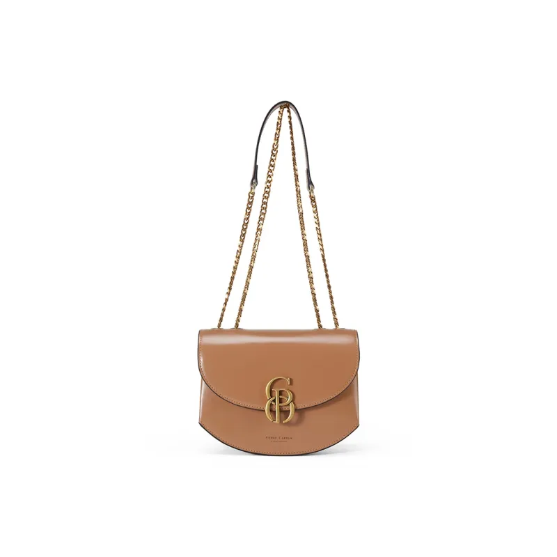 PIERRE CARDIN Cow Leather Crossbody Bag Regular Women's Brown-1