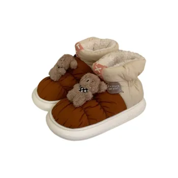 Thin Strips Cotton Slippers Unisex, Orange