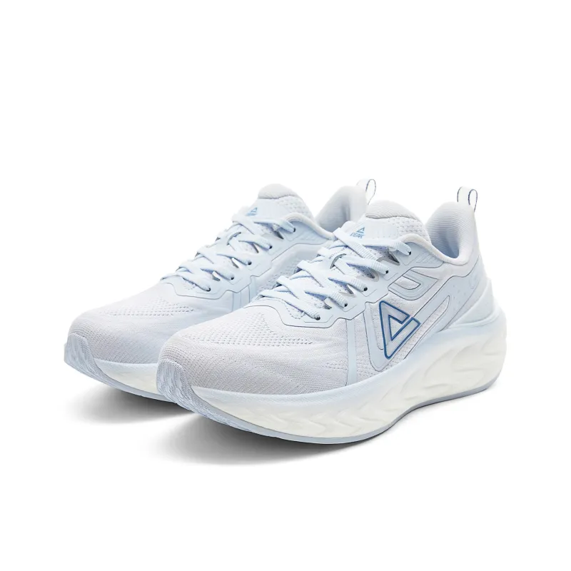 PEAK Attitude 7.0 Cushioning Anti Slip And Wear Resistant Low Top Casual Running Shoes Women's White Blue-2