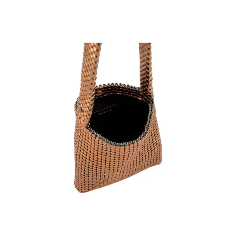 Paco Rabanne Aluminum, Metal Shoulder Bag Women's Copper-6