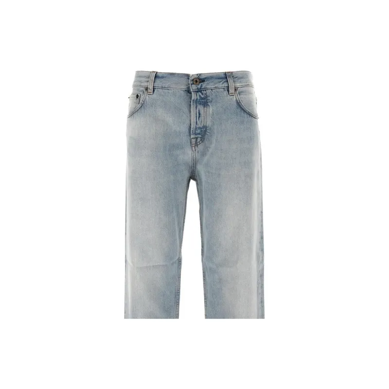 MIU MIU Logo Patch Straight Leg Jeans-2