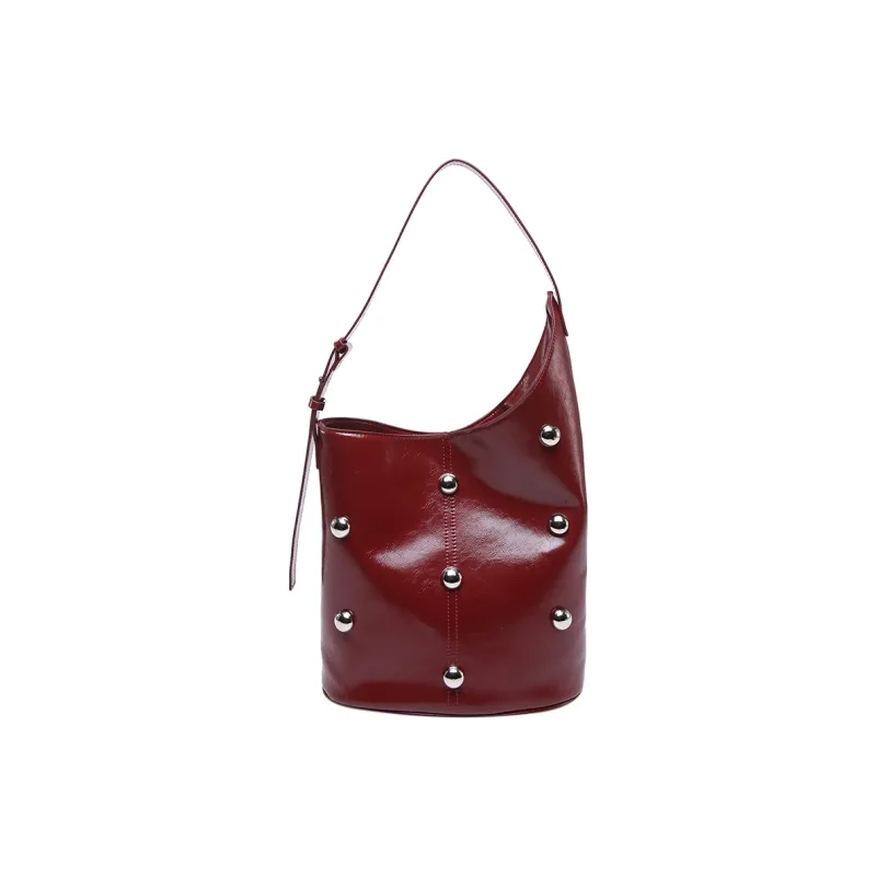 Yalu PU Shoulder Bag, Handbag Women's Black/Coffee/Brown/Red-6