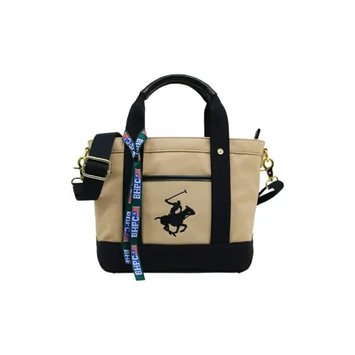 BEVERLY HILLS POLO CLUB Cotton One Shoulder Handbags Extra Small Unisex Beige & Black