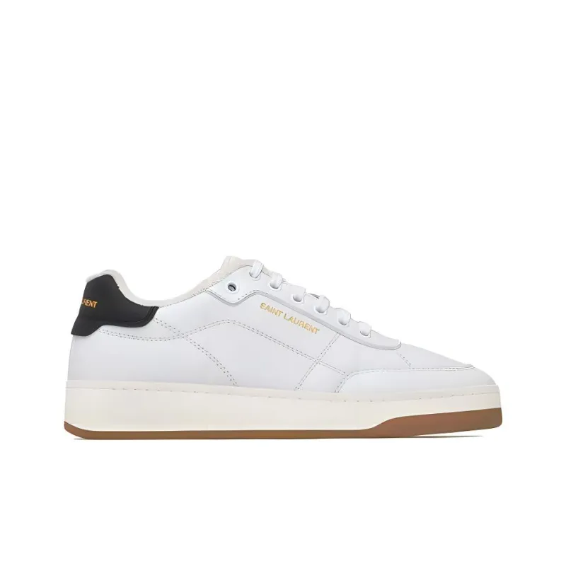 SAINT LAURENT SL/61 Round Toe Lace Up Sneakers-1