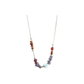 7IN Sea Wave Stone Necklaces Unisex