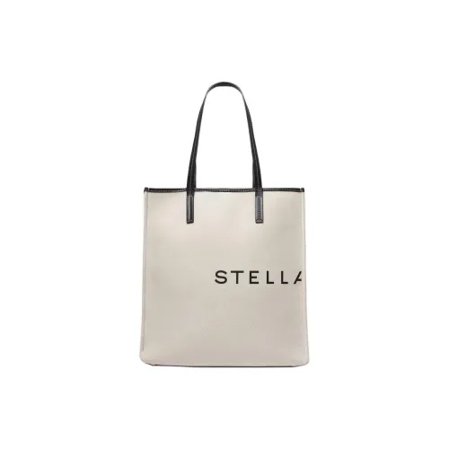 Stella McCartney Cotton Tote Bag Shopping Bag Shoulder Bags Large Size Women's Light Brown