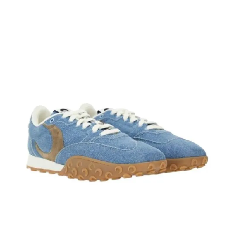 Marine Serre Moon Laser Denim Ms Rise Denim Sneakers-1