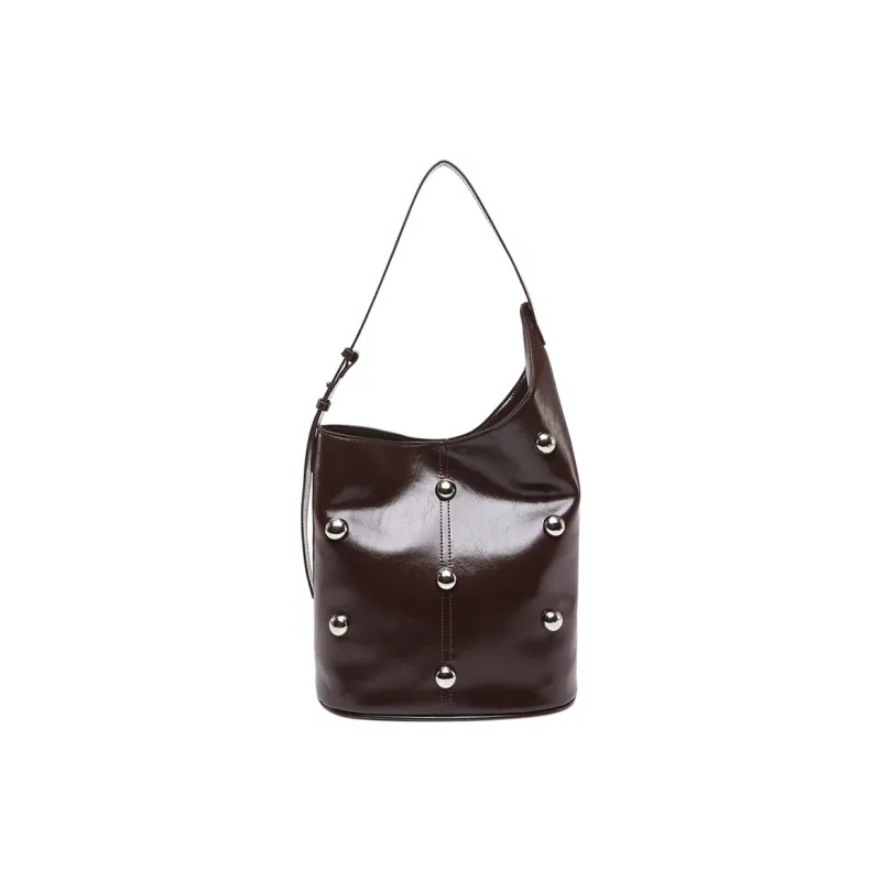 Yalu PU Shoulder Bag, Handbag Women's Black/Coffee/Brown/Red-2