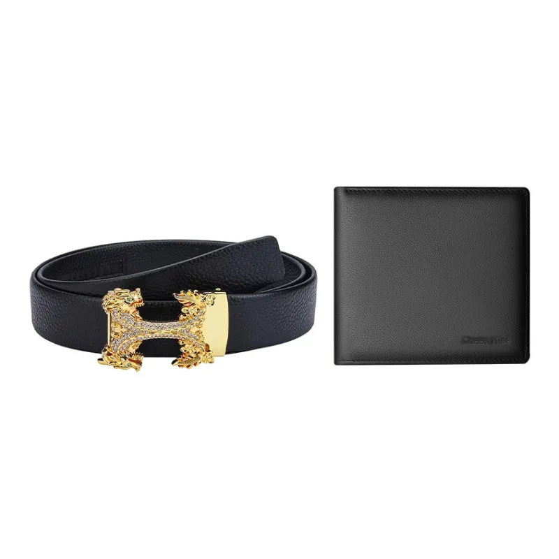 Cheekkiss Cow Leather Belts Men's 3.5cm-8