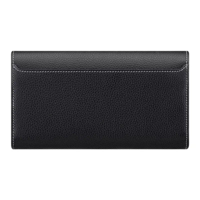 DIOR Saddle Calfskin Wallet Men's Black-1