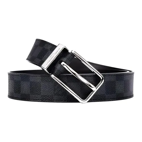 LOUIS VUITTON Pont Neuf Belt Damier Graphite 35 Mm