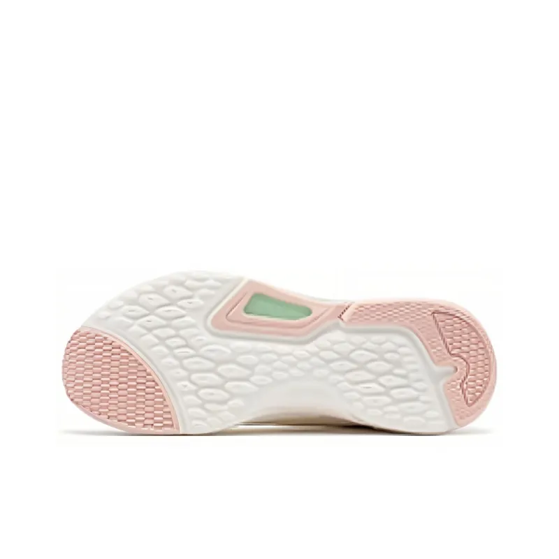 361° Slip Resistant, Abrasion Resistant, Breathable Low Top Running Shoes Women's Feather White Transparent Pink-3