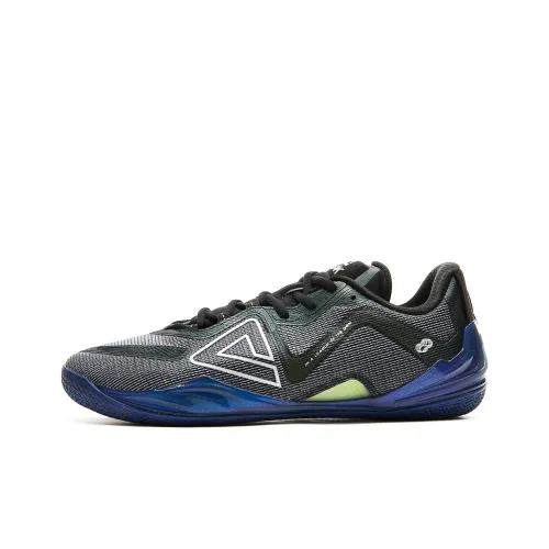 PEAK Wushuang Basketball Shoes Men Low-Top Black