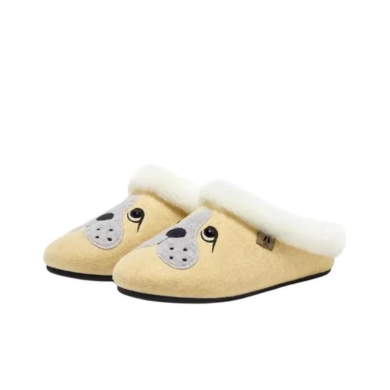 Hush Puppies Rubber Sole Abrasion-Resistant Wrap-toe Slippers Unisex Yellow-2