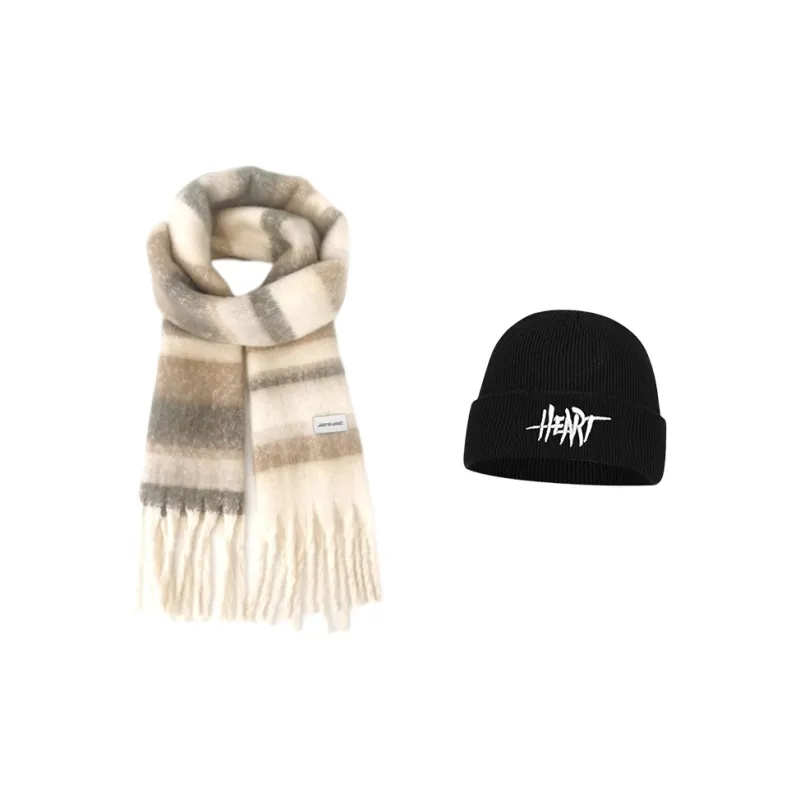 JEANSWEST Polyester Knit Scarves Unisex-18