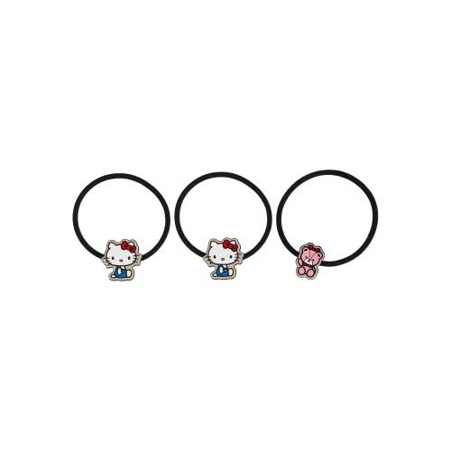 Sanrio Hello Kitty Acrylic+Fabric Hair Ties Women's