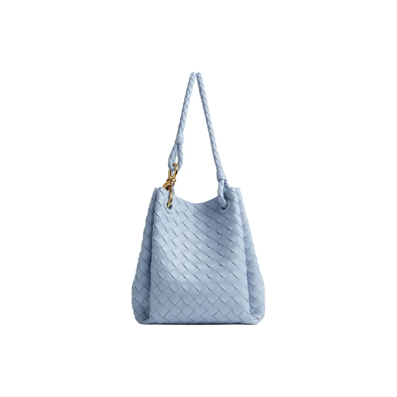 Bottega Veneta Lambskin Handbag Tubas Women's Moonlight-1