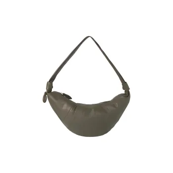 Lemaire Croissant Series Cow Leather Shoulder Bag Large Size Women's Deep Moss Green