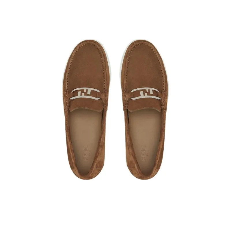 FENDI O'Lock Slip On Loafers-3