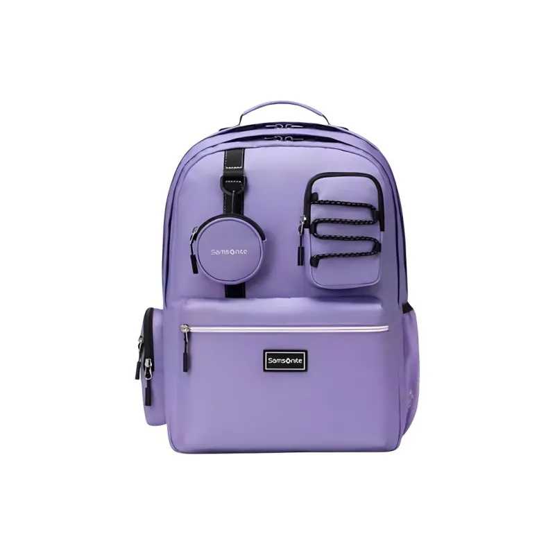 SAMSONITE Fabric Backpack Medium Size Unisex Purple-0