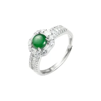 Oriental Jade Ice Glutinous Rings Women's