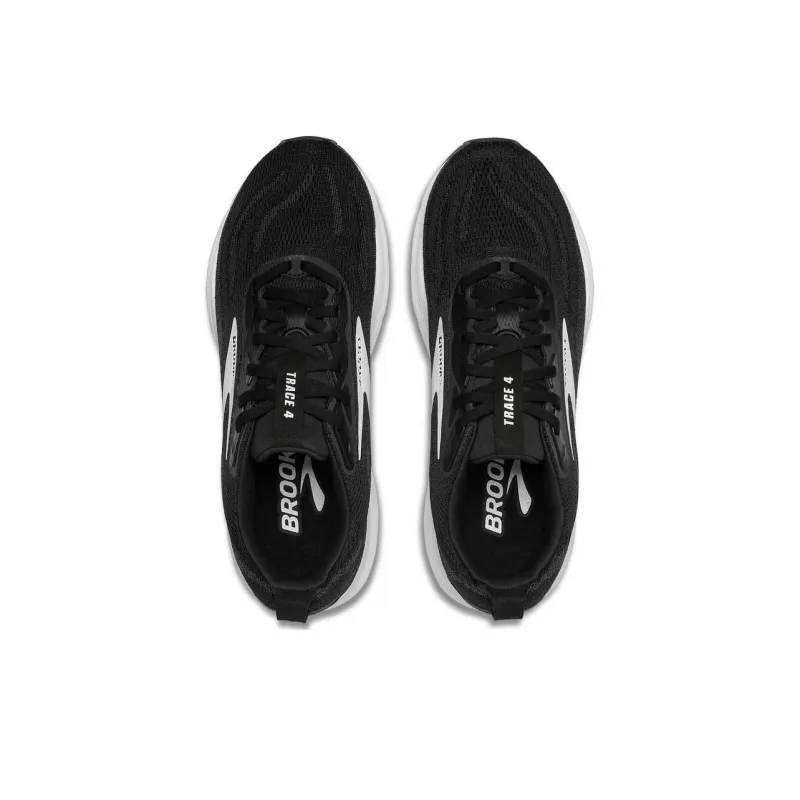 Brooks Anti Slip Wear Resistant Low Top Casual Running Shoes Men's Black Gray White-2
