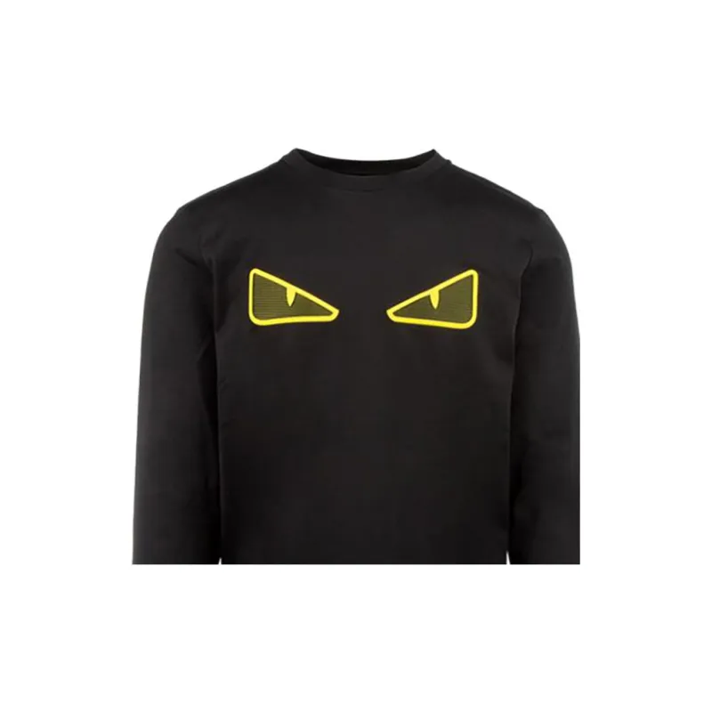 FENDI Sweatshirts Men Black-5