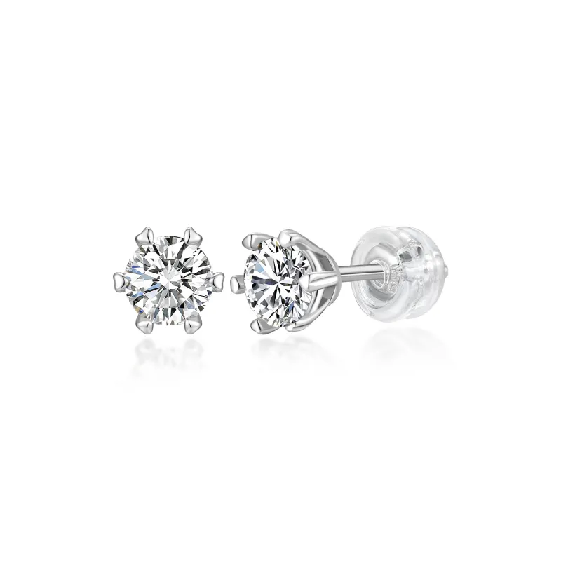 MITHAOL KUSC 18K Gold Plated Silver Stud Earrings Women's-0
