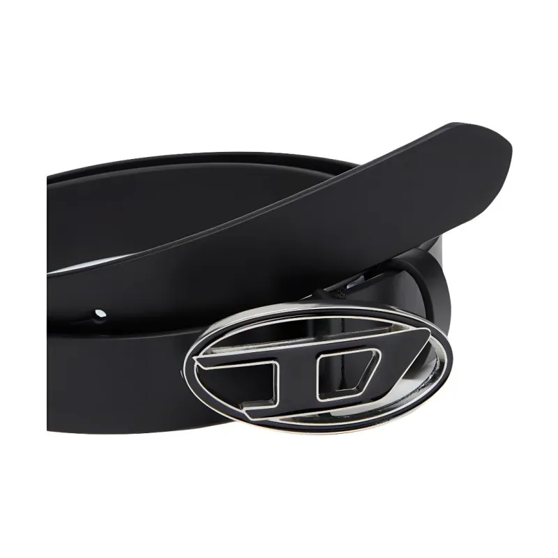 DIESEL 1DR Logo buckle Leather Belt-2