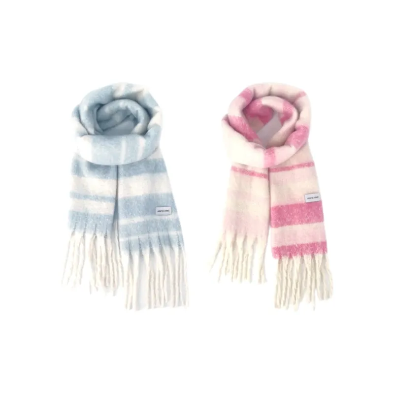 JEANSWEST Polyester Knit Scarves Unisex-13