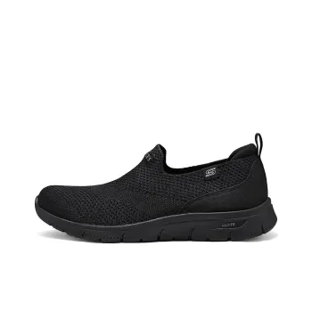Skechers ARCH FIT REFINE Slip-Resistant Water-Resistant Low-Top Casual Shoes Women's Black