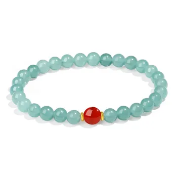 PUTUOSHANWENCHUANG Chalcedony Bracelets Women's
