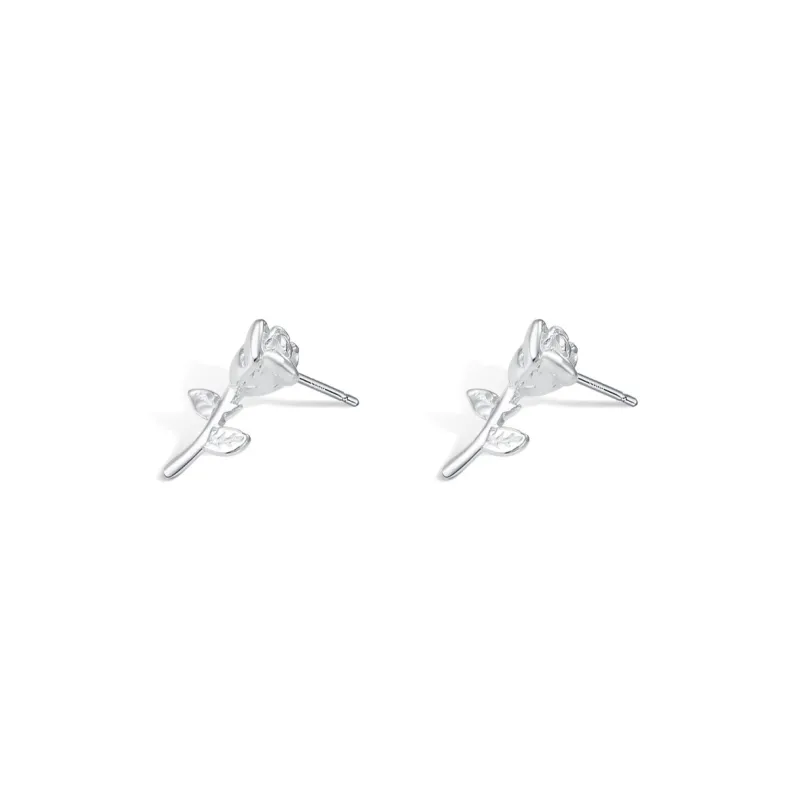 Inkopper Sterling Silver Stud Earrings Women's-0