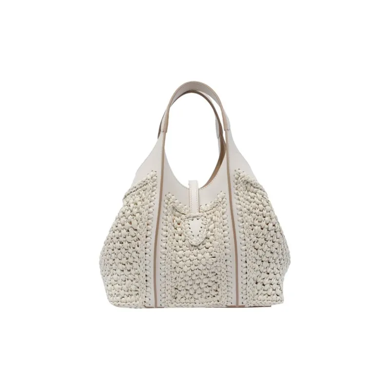 TOD'S T Timeless Woven Mini Tote Bag-2