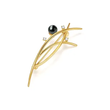 PEARL QUEEN Saltwater Pearl Brooches Unisex