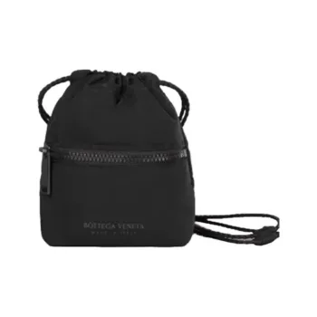Bottega Veneta Lightweight Paper Nylon Multifunctional Storage Bag Black