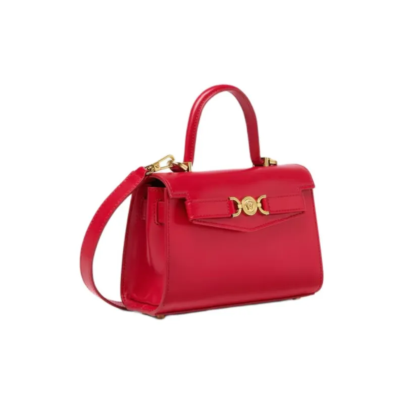 FANSIZHE Medusa '95 Calfskin Handbag Small Size Women's Red-1
