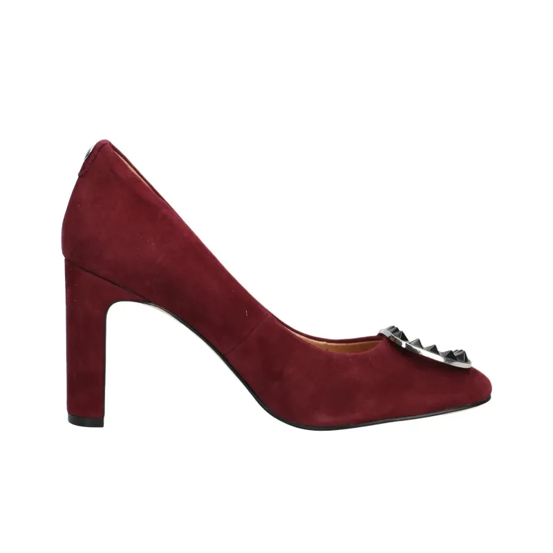CAPRICE Twiggy Chunky Heel High Heels 8.5cm Women's Red-1