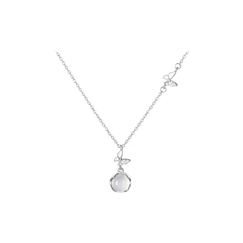 QUIET LOVE Chalcedony Jade Necklaces Unisex