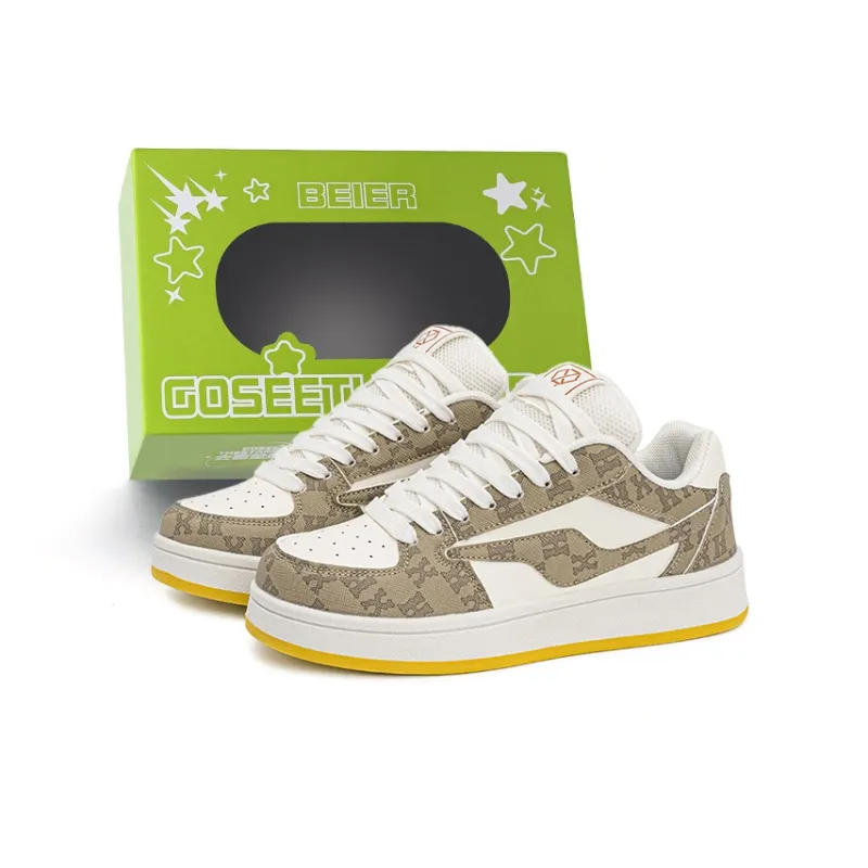 BEIER Lightning Youth Classic Abrasion Resistant Lightweight And Breathable Low Top Skateboard Shoes Unisex-73