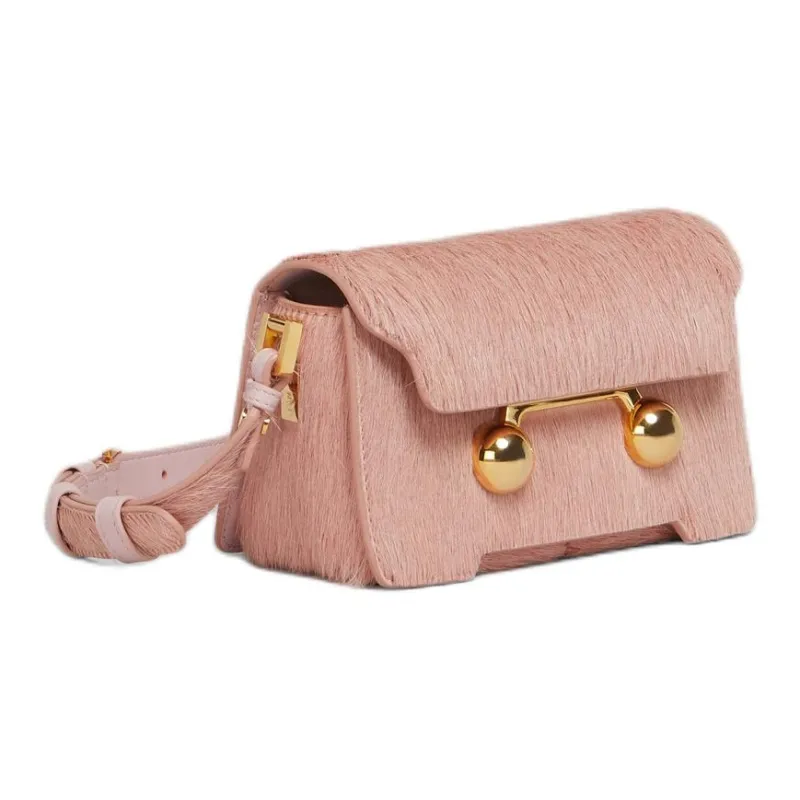 MARNI Calf Hair Crossbody Bag, Shoulder Bag Mini Women's Light Pink-1
