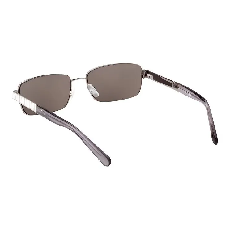Swarovski Metal Crystal Rectangular Sunglasses Unisex Silver-3