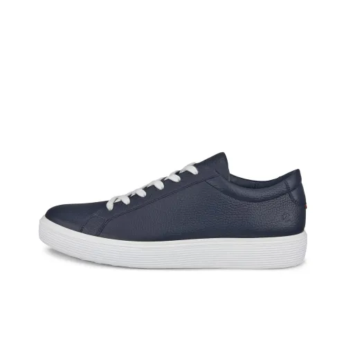 Ecco SOFT 60 Slip Resistant Low Top Skateboard Shoes Men's Blue