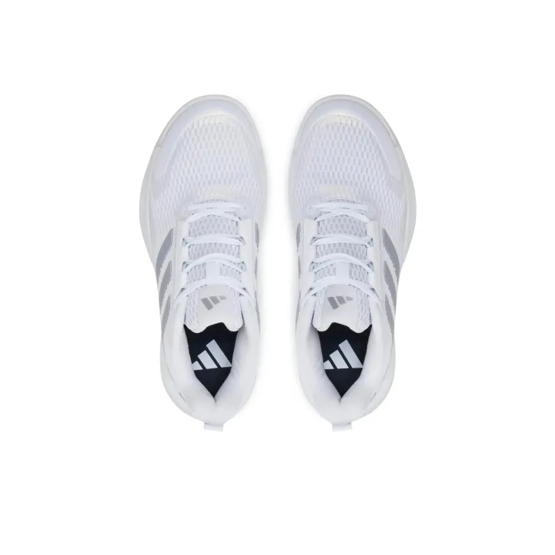 Adidas Novaflight 2 Indoor Cloud White Silver Metallic Women's-3