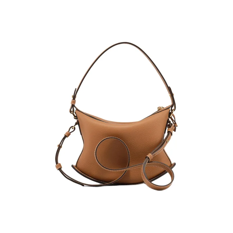 Delvau Pin Leather Shoulder Bag, Crossbody Bag, Handbag Women's Ivory-2