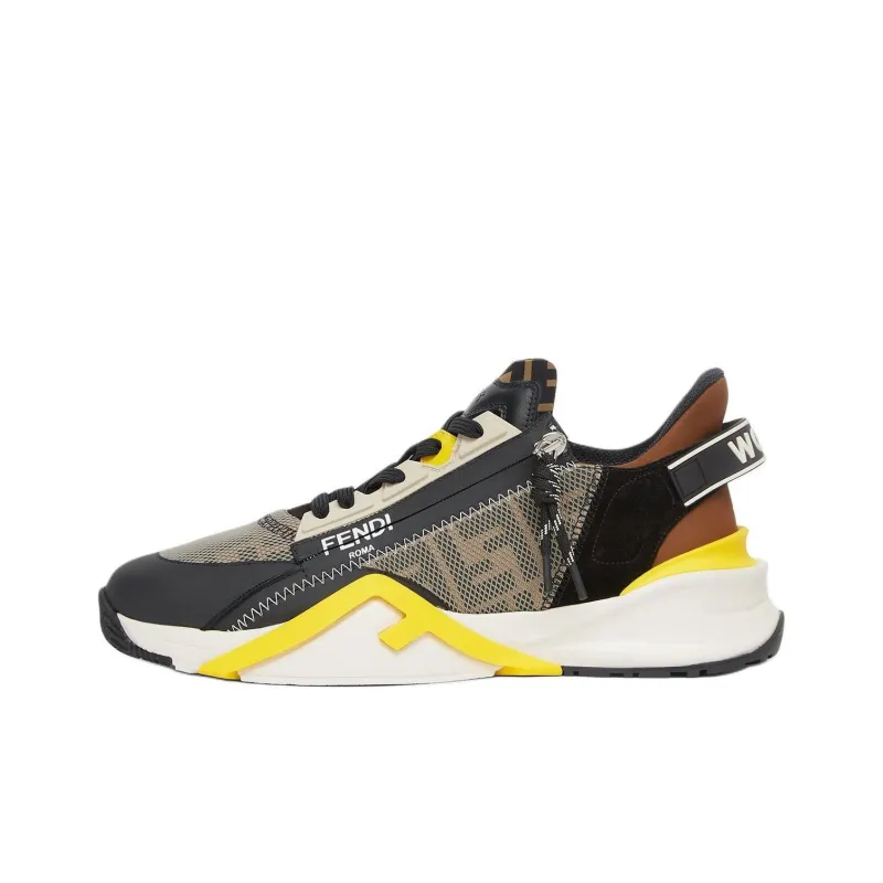 FENDI Flow Lace Up Sneakers-0