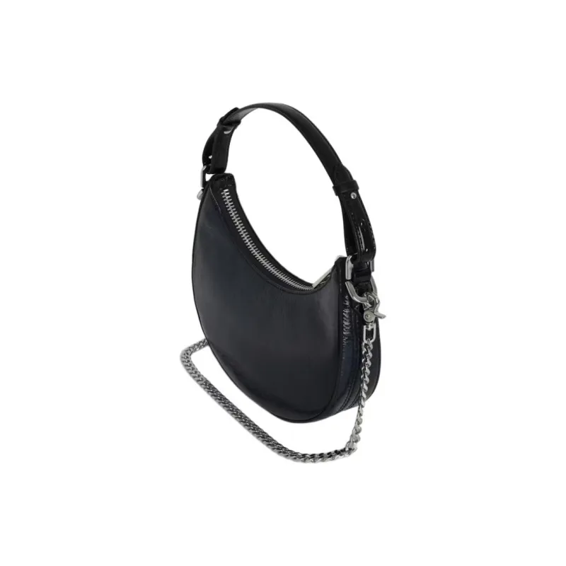 Zadig & Voltaire Cow Leather Shoulder Bag Mini Women's Black-3