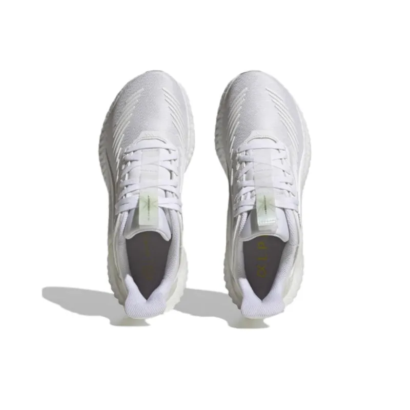 Adidas Alphaboost Cushioning And Breathable Low Top Running Shoes Unisex White-4