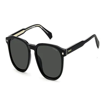 Polaroid Plate Frame Square Sunglasses Unisex